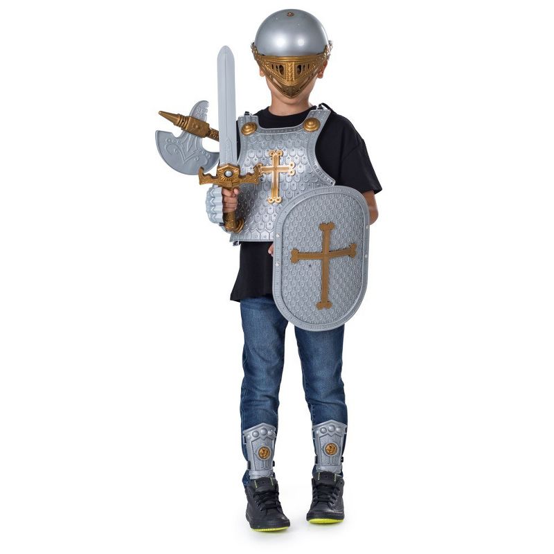 Dress-Up-America Knight Armor Set for Kids - Medieval Shield and Helmet Playset, 4 of 5