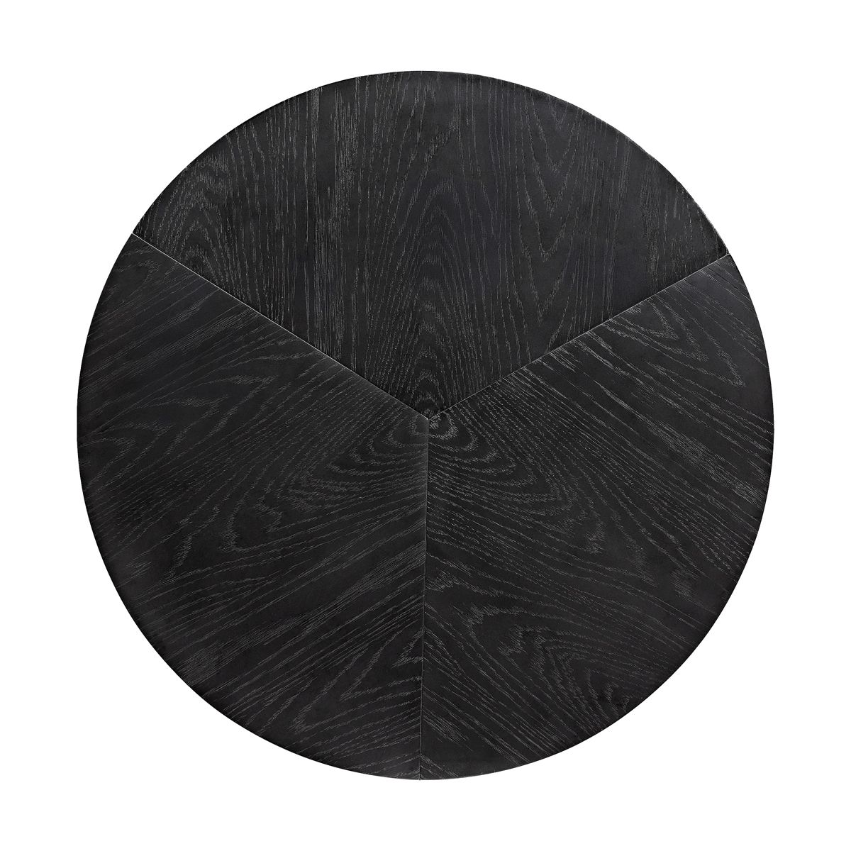 Alaterre Furniture Amos Round Coffee Table for Living Room - 30 Inch Solid Wood Center Table - Mid Century Modern Living Room Furniture (Black) - thumbnail 8