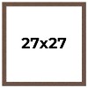 PosterPalooza | 27x27 Wide Barnwood Picture Frame, UV Acrylic, 6 Finishes - Grey, Brown, White, and Black - 2 of 4