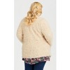 Avenue Women's Plus Size Lotus Fluffy Jacket - 3 of 4