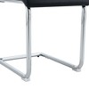 Sapphtopaz Dining Chairs Upholstered PU Leather Chair with C-Shaped Legs and High Backrest Armless Chairs for Dining Room, Kitchen - 4 of 4