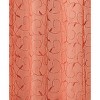 Kate Aurora Complete 4 Piece Linen Leaf Embroidered Complete Kitchen Curtain Set - 4 of 4