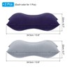 Unique Bargains Neck Support for Hiking Travel Ultralight Flocked Inflatable Camping Pillows 2 Pcs 13.6" x 8.7" - 2 of 4