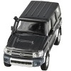 2014 Toyota Land Cruiser 76 Graphite Gray Metallic 1/64 Diecast Model Car by Paragon Models - 3 of 4