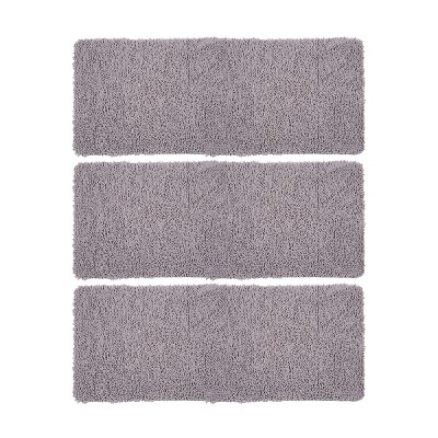 Shag Memory Foam Bathmat - 58-inch By 24-inch Runner With Non-slip Backing  - Absorbent High-pile Chenille Bathroom Rug By Lavish Home (white) : Target