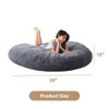 MAXYOYO 3 in 1  Giant Fur Bean Bag Chair - Round Fluffy Bean Bag for Adult, Dark Grey - 2 of 4