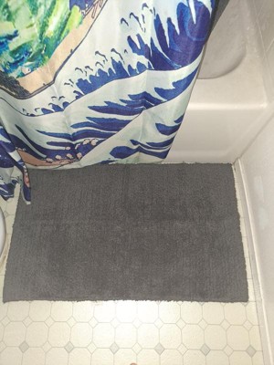 2pk Quick Dry Bath Rug Set Washed Black - Threshold™ : Target