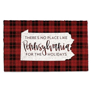 Creative Products There's no Place like Pennsylvania for the Holidays 30 x 18 Door Mat - 1 of 1