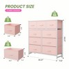 Kumasinova Dresser for Bedroom,Tall Chest of Drawers with Metal Frame and Wood Top,Storage Tower for Kid Room,Closet,Entryway,Nursery - 2 of 4