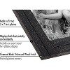 Americanflat Collage Picture Frame in with Two  Displays Textured Wood and Polished Glass for Wall and Tabletop - Charcoal 5" x 7" - 3 of 4
