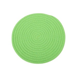 Unique Bargains Trivet Round Rope Woven Mat Cotton Non-woven Fabric 8.66"x8.66"x0.31" - 1 of 3