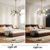 PAKOKULA Modern 8-Light Gold Branch Sputnik Style DIY Tiered Chandelier - 4 of 4