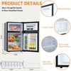 3.2 Cu.Ft Mini Fridge With Freezer – Two-Door Refrigerator With 5-Level Temperature Control, 3 Removable Shelves,Perfect - 4 of 4