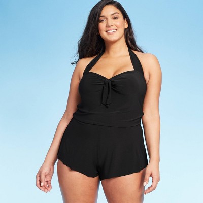 one piece swim romper