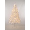 White Prelit Artificial Christmas Tree with Dual Color Lights & 288 Branch Tips, Metal Stand, Holiday Decoration - 2 of 3