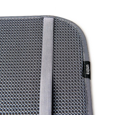 Charcoal Foldable Plastic Dish Drying Rack with Mat