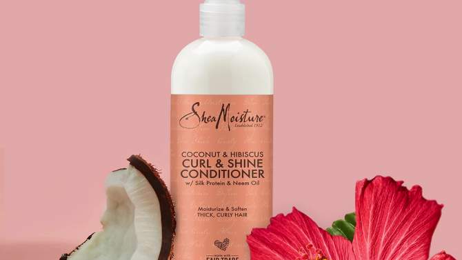 SheaMoisture Coconut & Hibiscus Curl & Shine Conditioner For Thick Curly Hair, 2 of 15, play video