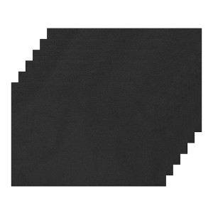 Unique Bargains Waterproof Reversible Vinyl Faux Leather Placemats 19 x 13 Inches 6 Pcs - 1 of 4