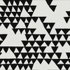 Secret Mountain Black and White Geometric Abstract Paste the Wall Wallpaper - 4 of 4