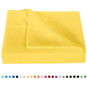 Brushed Microfiber Flat Sheet Only, Super Soft Hotel Quality Top Sheet - NTBAY - 1 of 4