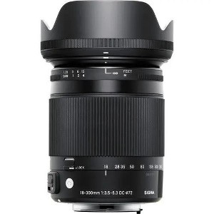 Sigma 18-300mm f/3.5-6.3 DC MACRO OS HSM Contemporary Lens for Canon EF - 1 of 4