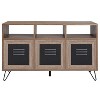 Emma and Oliver 44"W 3 Shelf Storage Console/Cabinet in Rustic Wood Grain Finish - 2 of 2