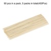 Unique Bargains Bamboo Barbecue Skewers Sticks Wooden Cocktail Picks 450 Pcs - 3 of 4