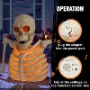 Joyfy 4.8 FT Halloween Outdoor Decoration, Light Up Giant Skeleton Groundbreaker with Infrared Sensor for Halloween Yard Graveyard Haunted House Props - 4 of 4
