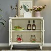 LOVMOR Modern Storage Cabinet, Sideboard Buffet Cabinet with 2 Doors and Storage Shelves, for Living Room, Kitchen, White - 3 of 4