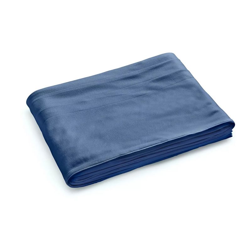 Sunbeam Twin Size Electric Fleece Heated Blanket in Blue, 2 of 4