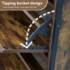 Shoe Cabinet With 3 Flip Drawers And 1 Pulling Drawer, Slim Floor Standing Storage Racks, Hidden Narrow Shoe Organizers For Front Door Entryway Brown - 2 of 4