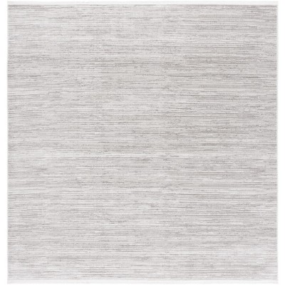 Mila MIL224 Power Loomed Indoor Area Rug - Grey/Ivory - 6'7"x6'7"- Safavieh