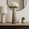 Contemporary Metal Vase for Living Room Decor - Tall Decorative Home Decor Accent for Bedroom, Office, and Table Styling - 3 of 4