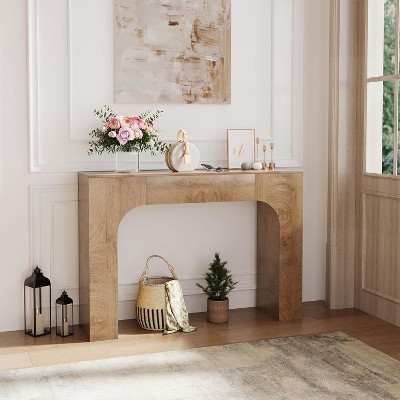 Console Table, Wooden Rectangular Sofa Table Behind The Couch, Industrial Entry Table Foyer Hallway Table, Farmhouse Entryway Tables