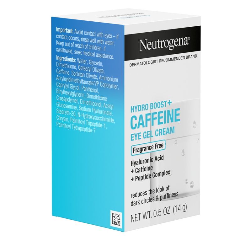 Neutrogena Hydro Boost+ Caffeine Eye Gel Cream with Hyaluronic Acid &#38; Peptide Complex - Fragrance Free - 0.5 oz, 6 of 13