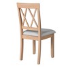 APRILSOUL Natural Set of 2 Dining Room Accent Chairs Upholstered Fabric Side Stylish Kitchen Chairs with Solid Wood Legs and Padded Seat - 2 of 4