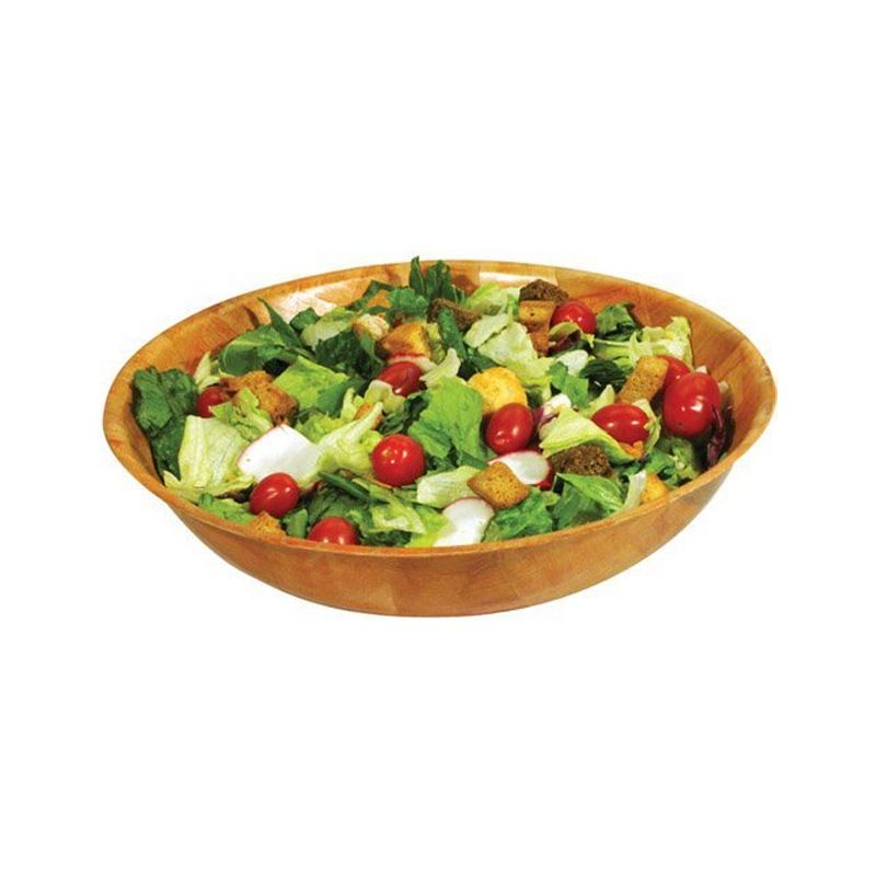 Winco Wooden Woven Salad Bowl - Pack of 1, 2 of 4