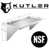 KUTLER Stainless Steel Shelf, NSF Commercial Wall Mount Shelves w/ Backsplash, Floating Metal Mounted Shelving for Restaurant, Kitchen, Home - 2 of 4