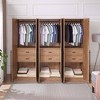 Manhattan Comfort Set of 3 Lee 2 Door Wardrobe Closets - 3 of 4