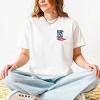Simply Sage Market American Cowgirl Social Club Front And Back Garment Dyed Tee - 3 of 4