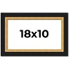 PosterPalooza | Embellished Brown Picture Frame - UV Acrylic, Backing Board, Hanging Hardware Included - 2 of 4