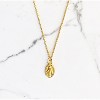 sanctuaire Dainty Oval Saint Medallion Coin Necklace Gold - 3 of 3