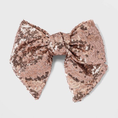 Girls' Sequin Bow Barrette - Cat & Jack™ Light Pink
