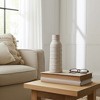 Modern Elegant Ribbed Ceramic Vase - Decorative Accent for Home, Office, Living Room, or Bedroom - Casual Modern - 3 of 4