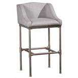 26" Dillon Counter Height Barstool Silver/Gray - Hillsdale Furniture