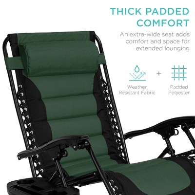 Best Choice Products Oversized Padded Zero Gravity Chair, Folding ...