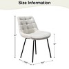 CENGHU Velvet Dining Chairs Set of 2, Modern Dining Room Chairs with Metal Legs, Upholstered Dining Chair for Kitchen, Living, Dining Room - 4 of 4