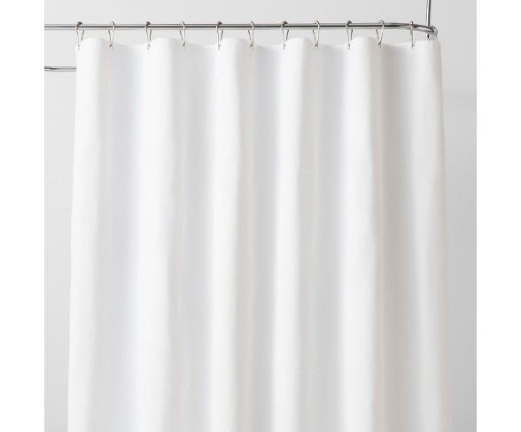 71"x71" Solid Shower Liner White - Made By Design&#153;