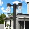 Livex Lighting Atlantic 3 - Light Post Light in  Textured Black/Antique Silver - 2 of 4
