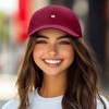 Dalix Lil Peach Embroidered Cotton Summer Cute Outdoor Baseball Cap Dad Hat Womens - 3 of 4